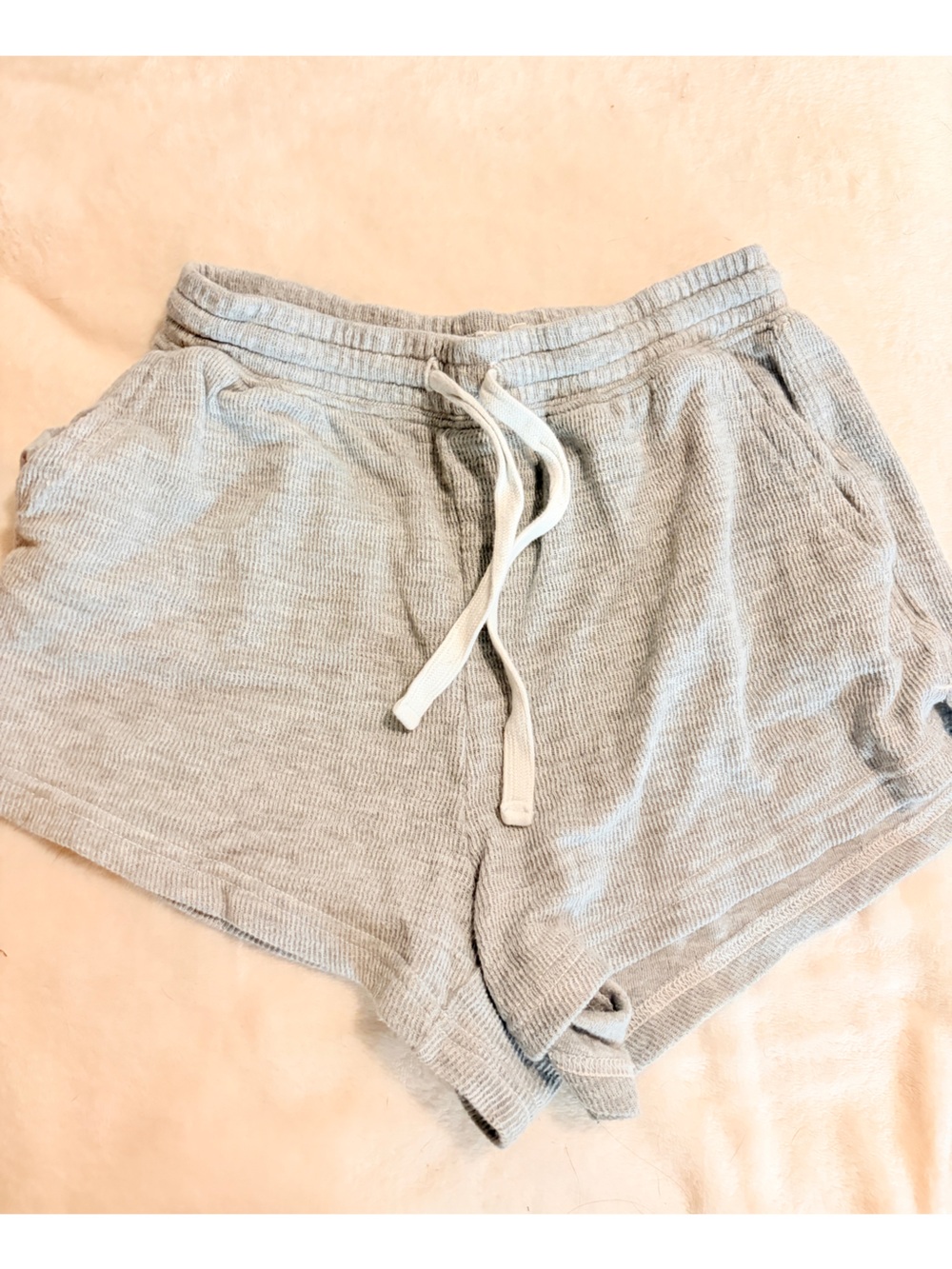 aerie waffle knit shorts 🩶